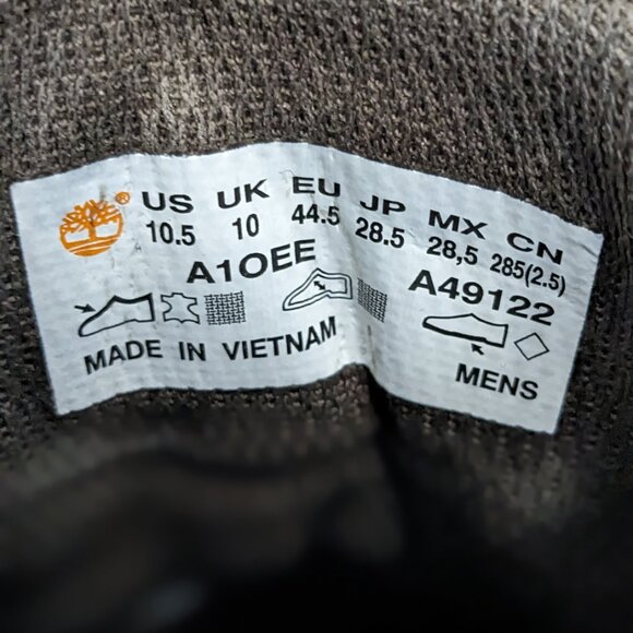 Timberland Rugged Defender ReBOTL Brown Leather Ankle Boots Size 10.5 Waterproof - Picture 14 of 15